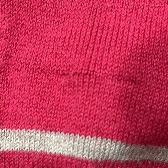 BANANA REPUBLIC PINK AND GRAY STRIPE LONG SLEEVE T—SHIRT SIZE L - Picture 10 of 12
